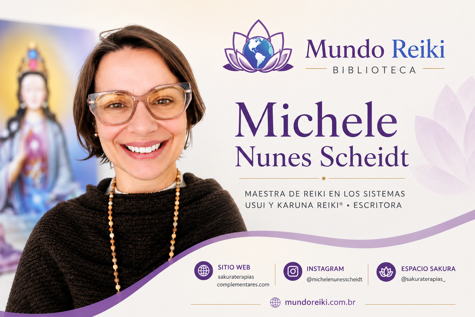 Michele Nunes Scheidt - enseñanza, investigación y dedicación al Reiki