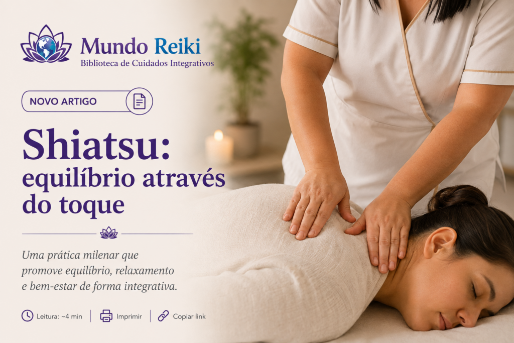 Shiatsu equilíbrio através do toque